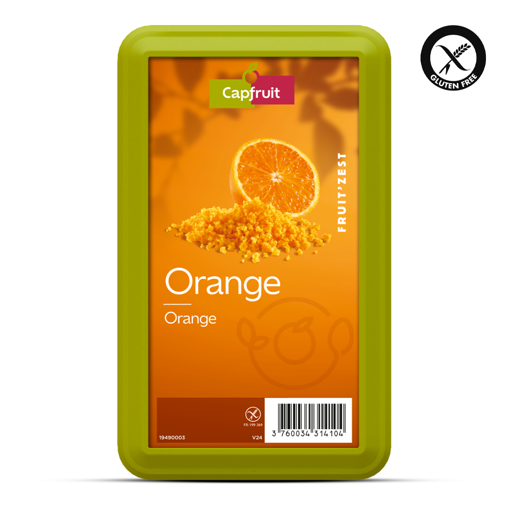 Orange Frozen Fruit'Zest - 500gr Tub.