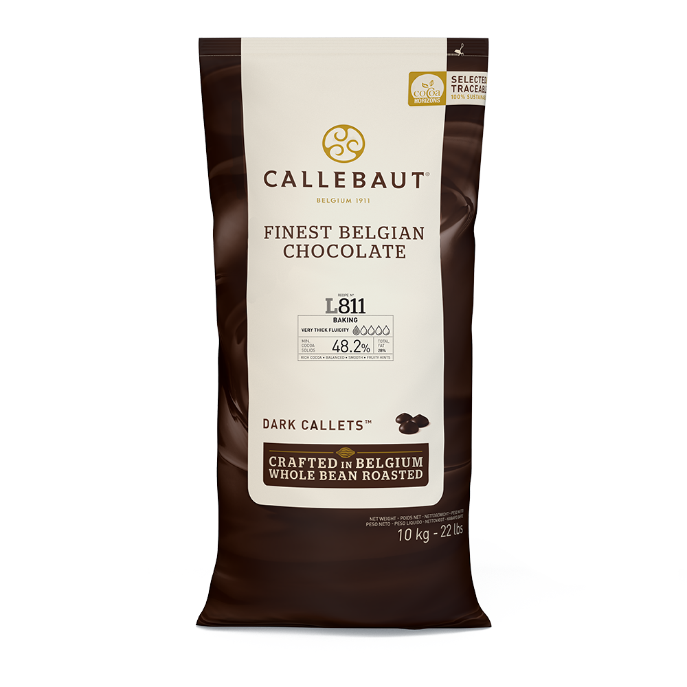 Callebaut Belgium, L811 Dark chocolate 48.2%,10kg coins