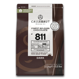 Callebaut Belgium, 811 Dark Chocolate 2.5kg