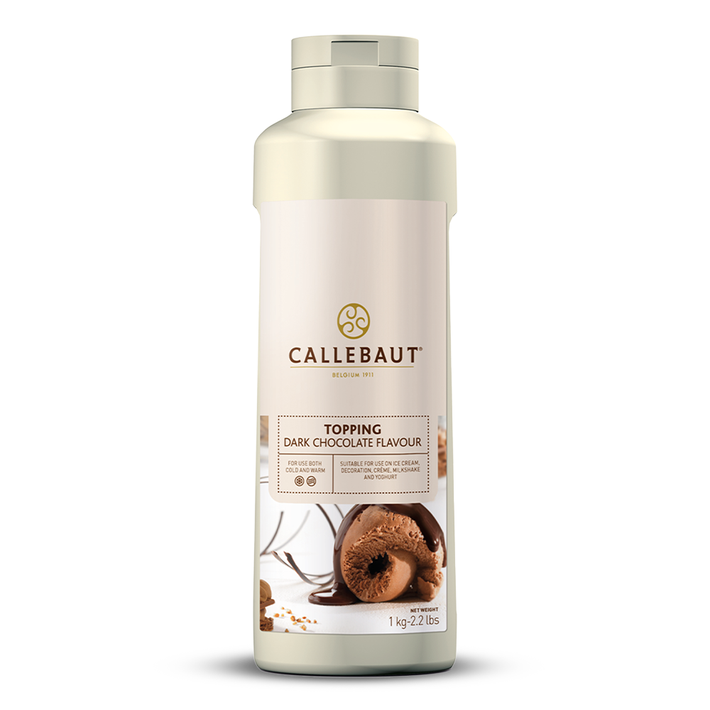 Dark Chocolate flavour topping, Callebaut Belgium, 1 litre Bottle