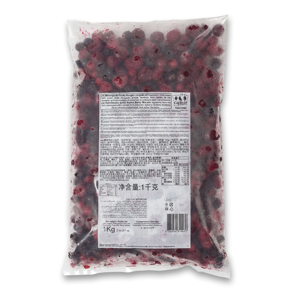 Mixed Berries Individually Quick Frozen Fruit (IQF) - 1kg Bag