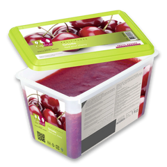 CapFruit(France),Red Sour Cherry Frozen Fruit Puree With 10% Added Sugar - 1kg Tub