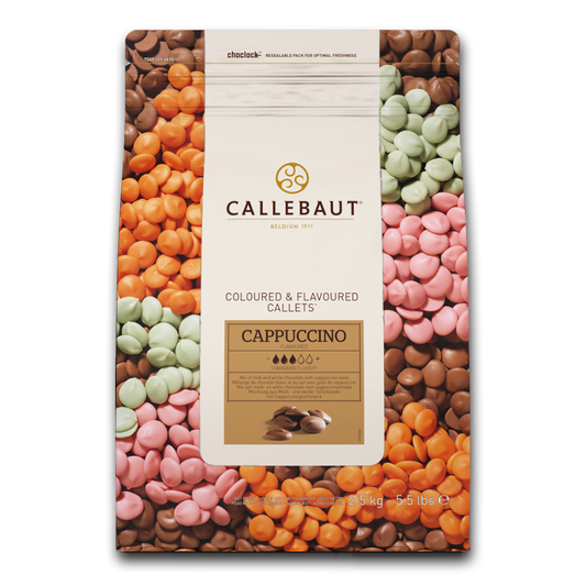 Callebaut Belgium, Cappuccino chocolate 30.8%, 2.5 kg coins, callets