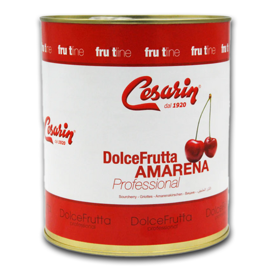 Cesarin, Bake Stable Fruit Base Filling With Real Fruit, Sour Cherry Dolce Frutta - 3.2kg Tin