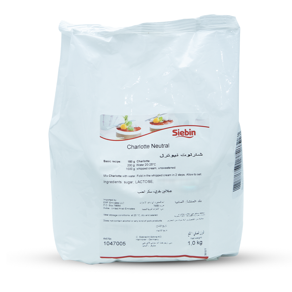 Cream Stabilizer CHARLOTTE NEUTRAL - 1kg Bag