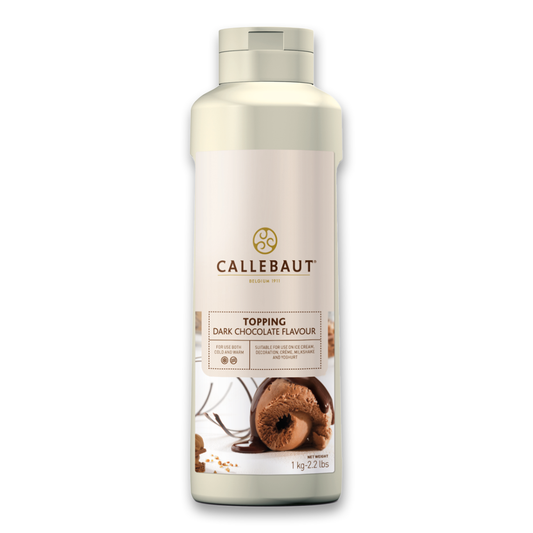 Dark Chocolate flavour topping, Callebaut Belgium, 1 litre Bottle