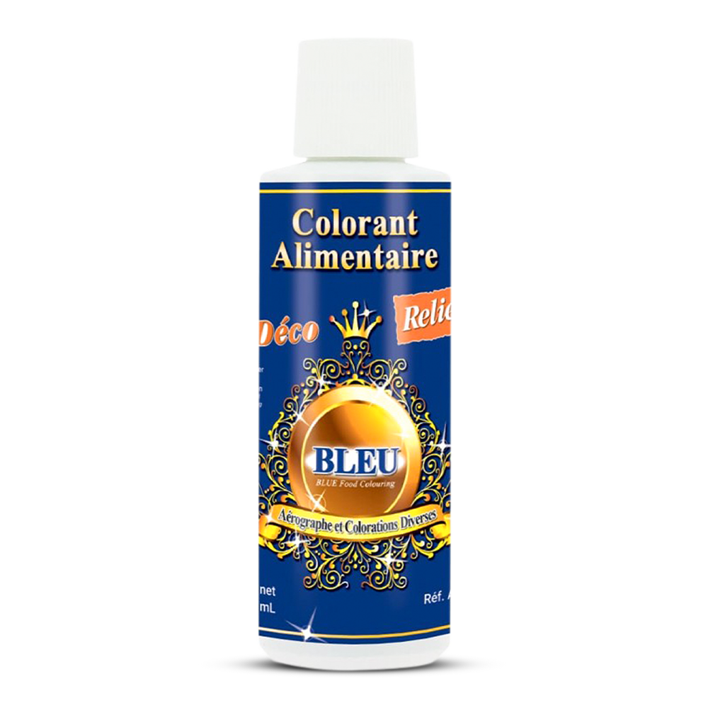 Deco Relief (France) Water Base Highly Concentrated Food Colorant BLUE - 125ml
