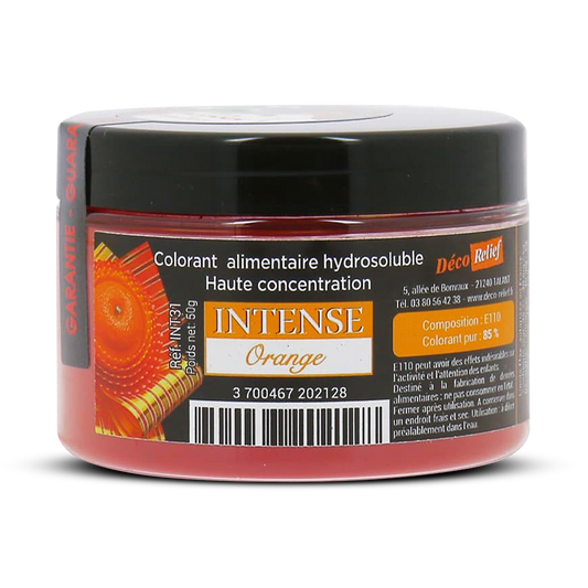 Deco Relief (France) Water Soluble Concentrated Food Colourant Powder ORANGE