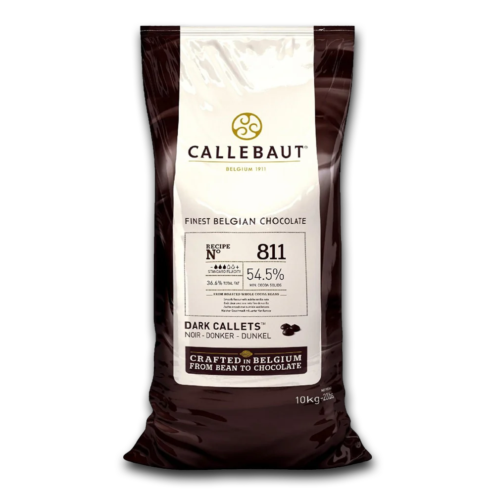 Callebaut Belgium, 811 Dark Chocolate 54.5%, 10kg callets