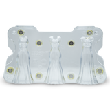 Polycarbonate Flared Dress Chocolate Mold - 3 models