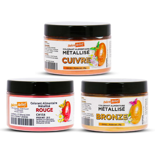 Deco Relief (France) Metallic Food Colouring Powder - 25gr
