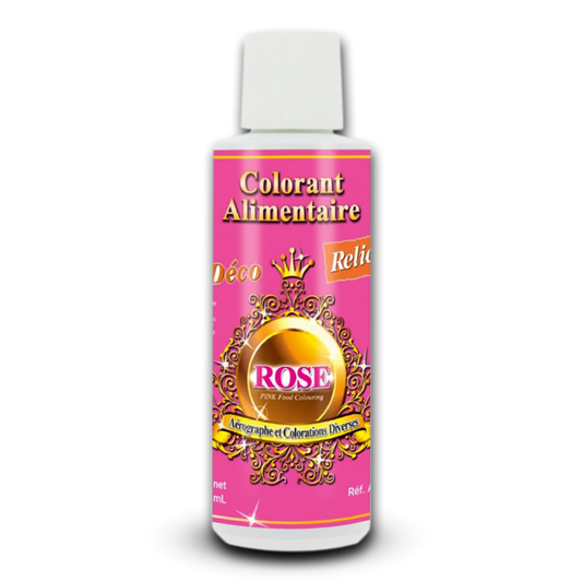 Deco Relief (France), Water Base Highly Concentrated Food Colorant PINK - 125ml Bottle
