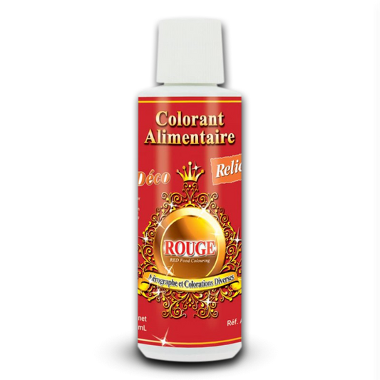 Deco Relief (France), Water Base Highly Concentrated Food Colorant RED - 125ml Bottle
