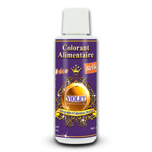 Deco Relief (France), Water Base Highly Concentrated Food Colorant VIOLET - 125ml Bottle