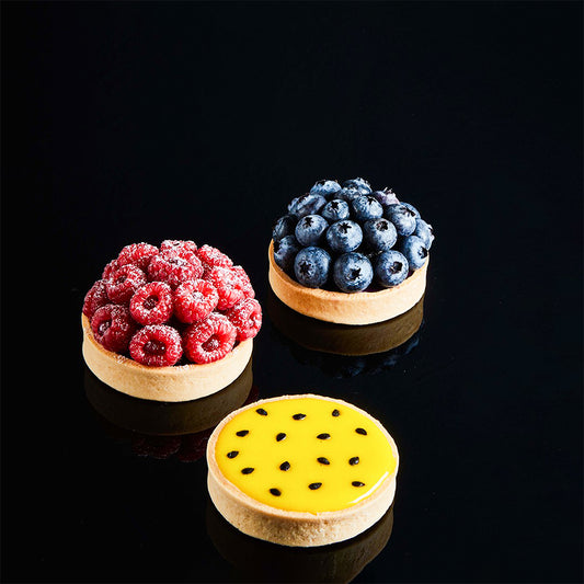 Frozen Vanilla Round tart shells coated with butter - Small