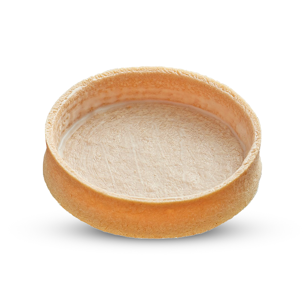 Frozen Vanilla Round tart shells coated with butter - Small
