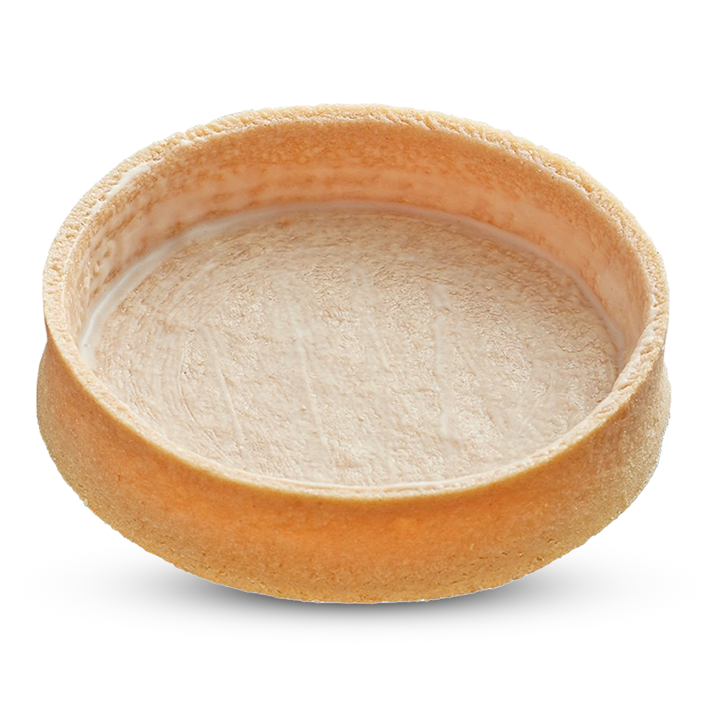Frozen Vanilla Round tart shells coated with butter - Large