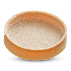Frozen Vanilla Round tart shells coated with butter - Large