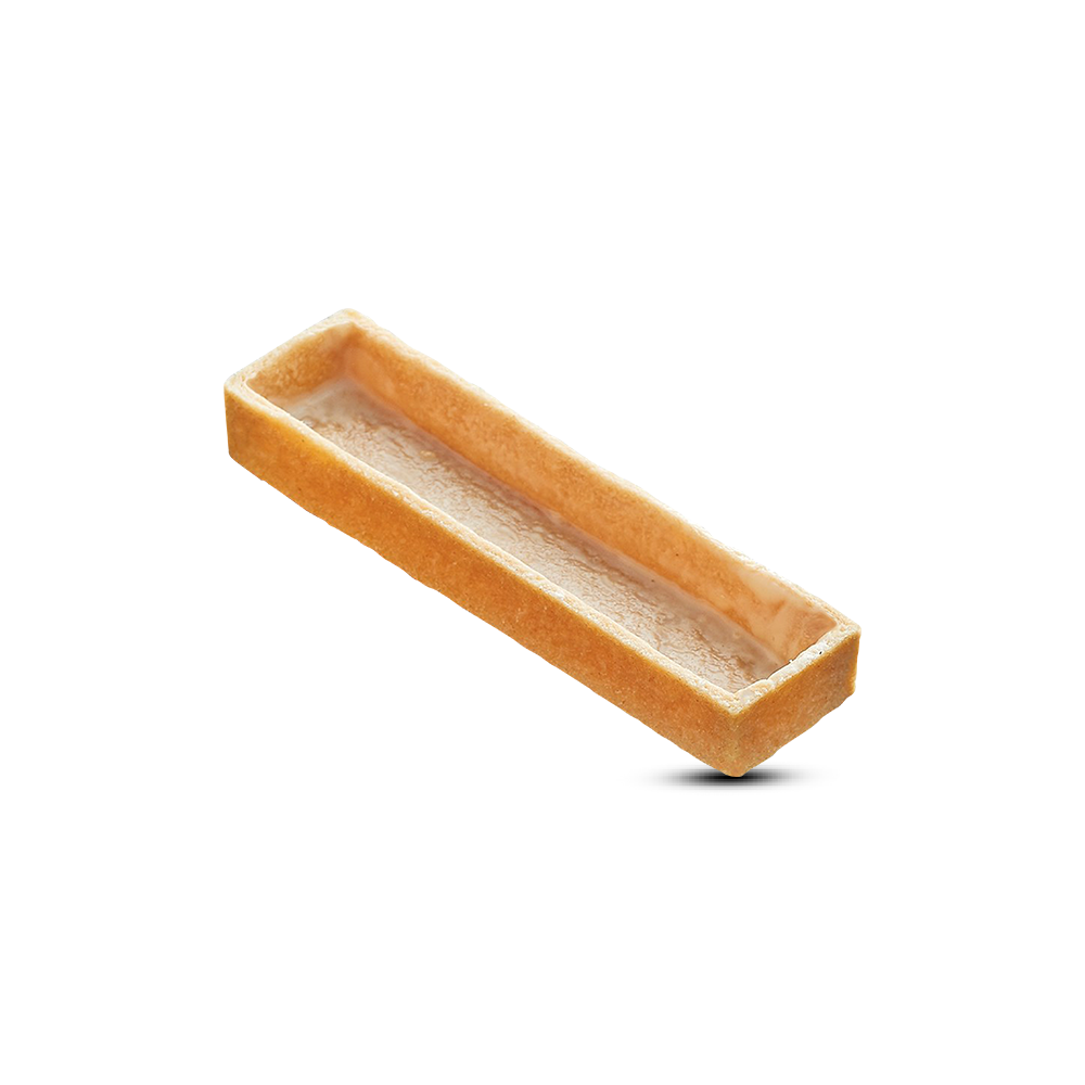 Frozen Vanilla Rectangle tart shells coated with butter - Mini