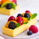 Frozen Vanilla Rectangle tart shells coated with butter - Mini Desserts