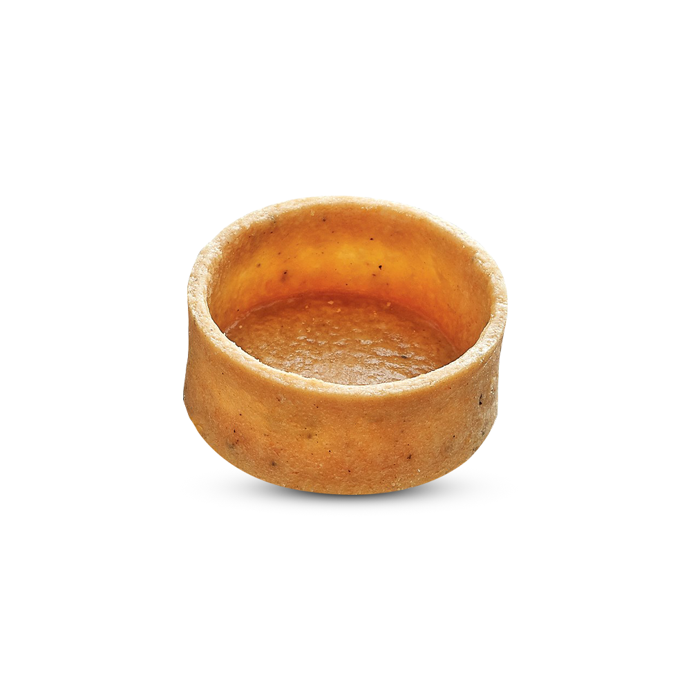 Frozen Savory Round tart shells coated with egg - Small