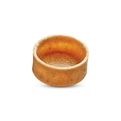 Frozen Savory Round tart shells coated with egg - Small