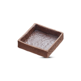 Frozen Chocolate Square tart shells coated with butter - Mini 