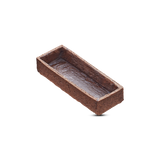 Frozen Chocolate Rectangle tart shells coated with butter - Mini 