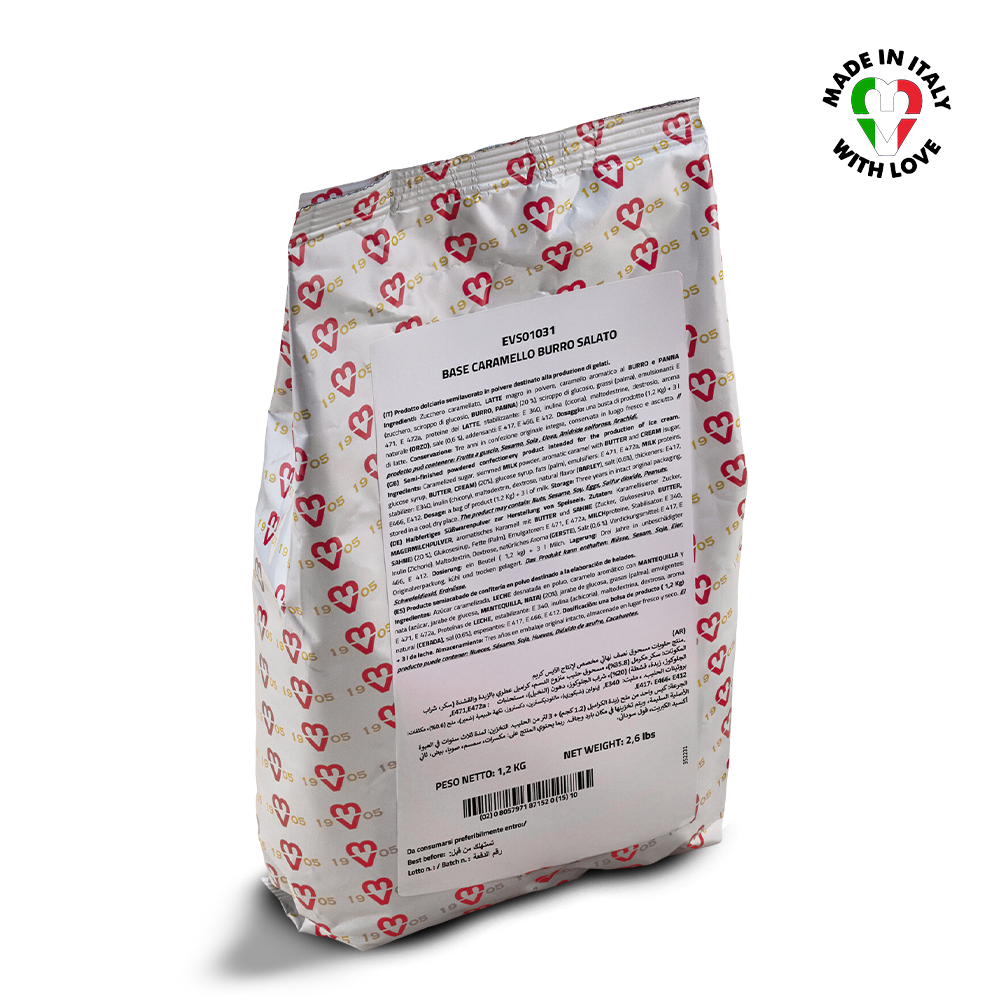 bag of Salted Caramel Ice Cream Powder Mix 1.2kg | EV1905