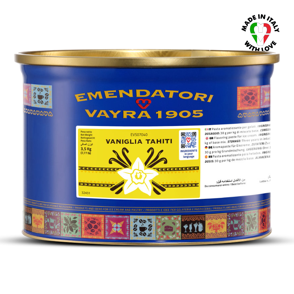 Tahitian Vanilla Paste for Gelato & Pastry – 3.5kg | Vaniglia Tahiti