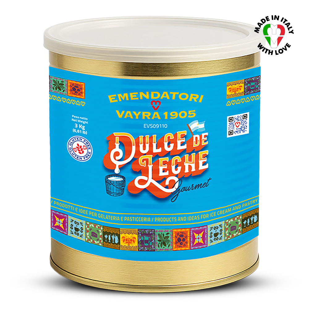 Dulce de Leche canister EVS09110 Dulce de Leche Gourmet Variegato for Gelato & Pastry 3kg | Ripple Cream