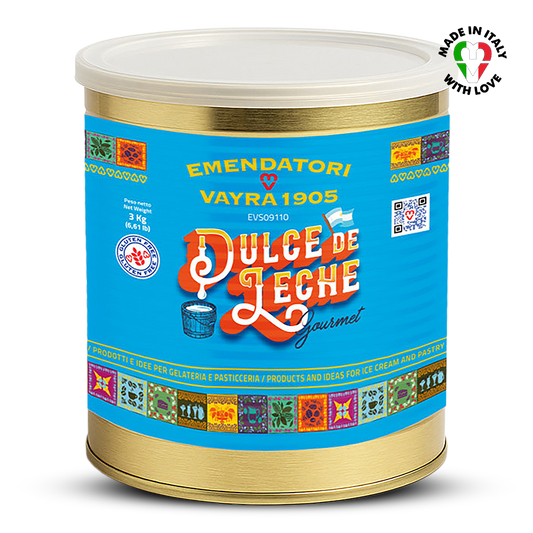 Dulce de Leche canister EVS09110 Dulce de Leche Gourmet Variegato for Gelato & Pastry 3kg | Ripple Cream