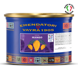 Emendatori Vayra 1905 Real Mango Variegato for Artisanal Gelato with blue label and gold lid on a white background