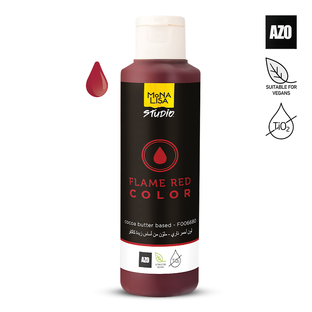 Coloured Cocoa Butter FLAME RED - 245gr