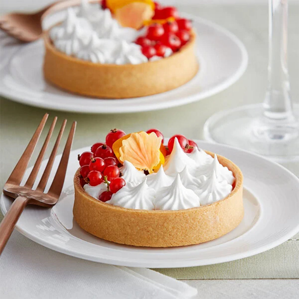 Frozen Vanilla Round tart shells coated with butter - Large Desserts