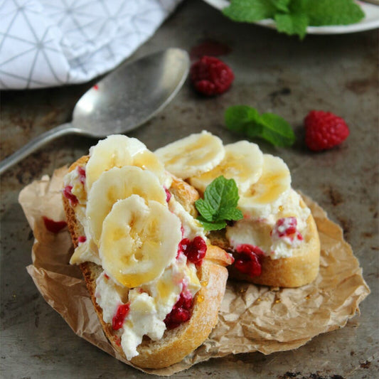 Crunchy Raspberry Fruit Toppings Dessert
