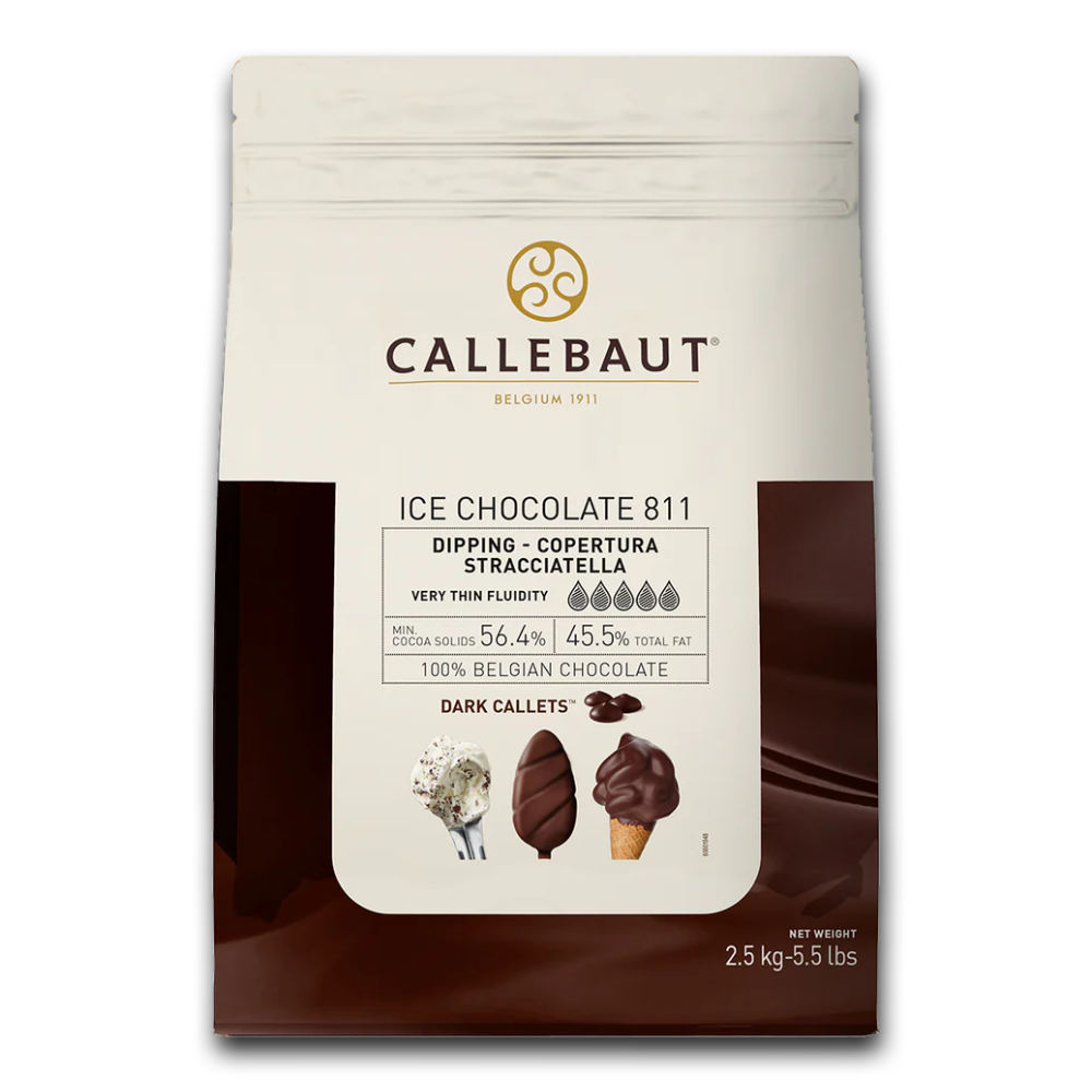 Callebaut Belgium, Ice dark chocolate, 2.5kg coins