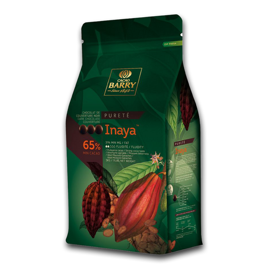 Cacao Barry,Dark Chocolate 65%, Inaya™ - 5kg Coins Pistoles