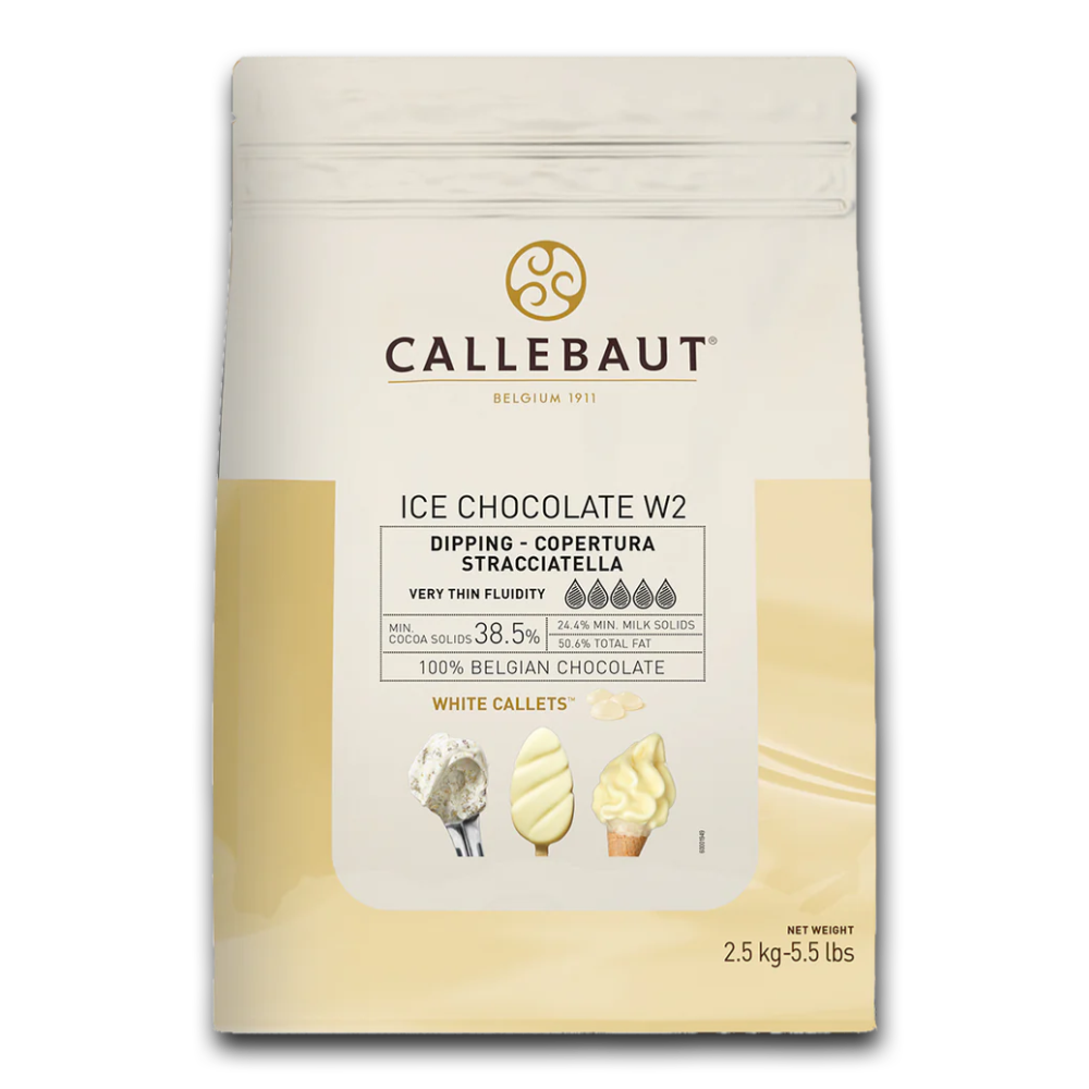 Callebaut Belgium, Ice White chocolate, 50.6%  2.5kg coins