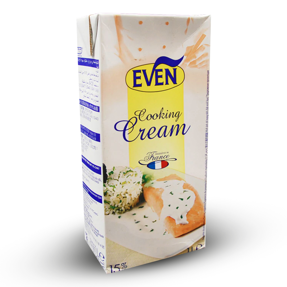 EVEN(france),Fresh UHT Cooking Cream 15% Fat - 1L Box