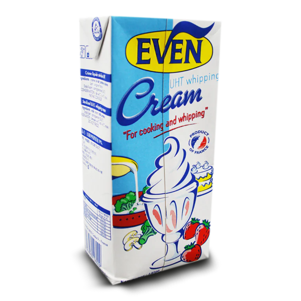 EVEN(FRANCE),Fresh UHT Whipping Cream 35% Fat - 1L Box