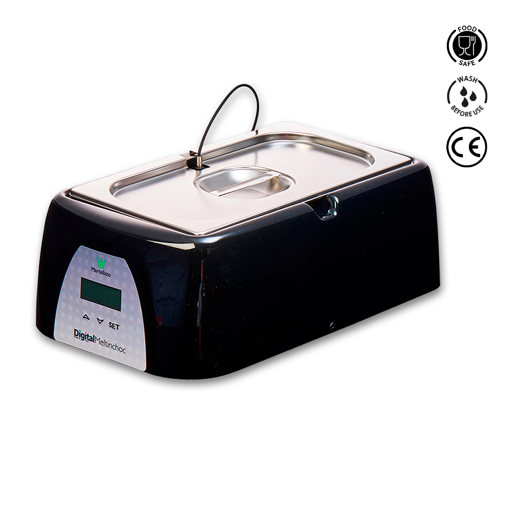 Digital ultrasonic cleaner with brand logo on a white background