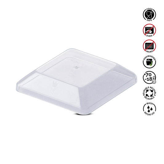 Martellato Transparent Polystyrene Cup PMOCU001's Lid - 100pcs Pack