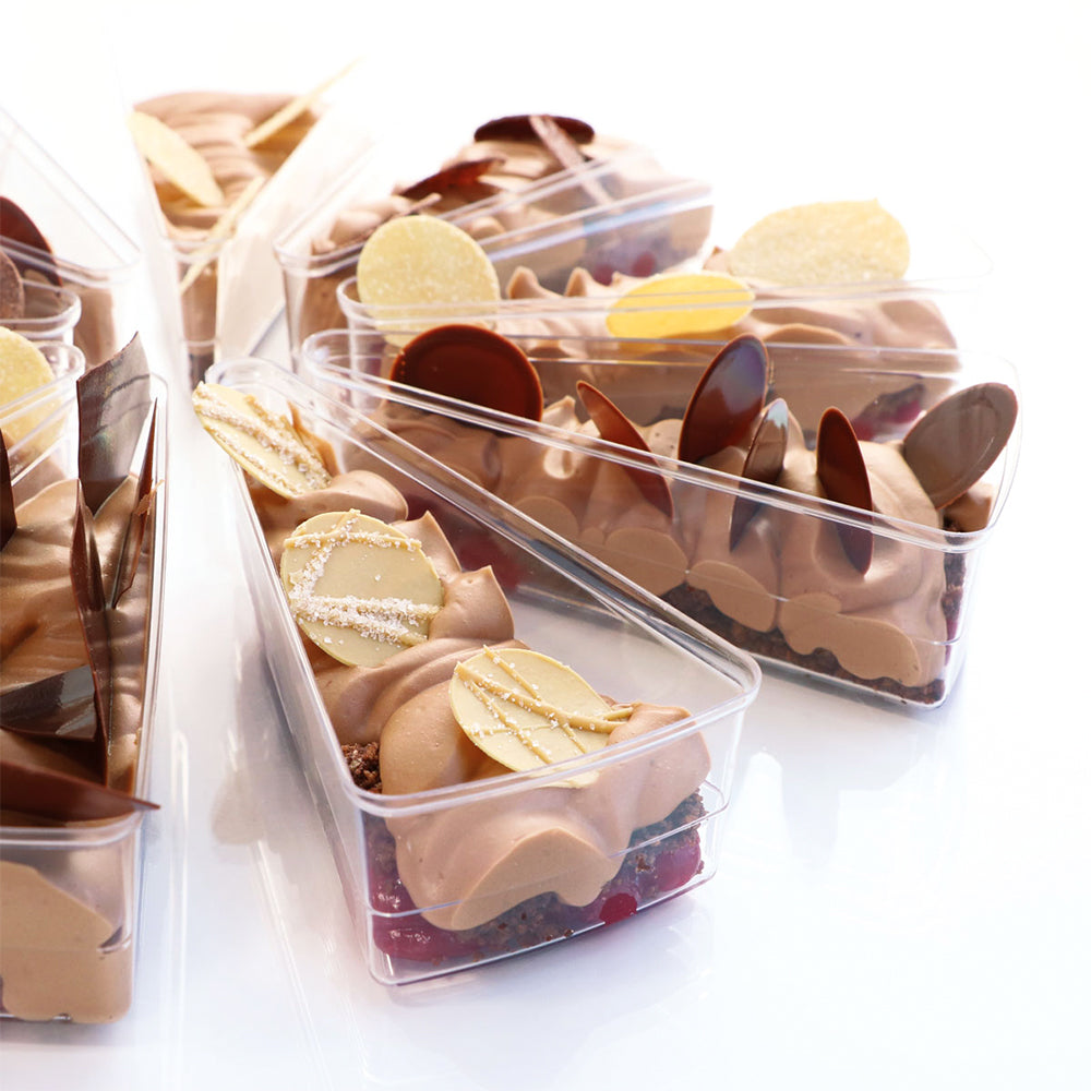 Transparent glass slice pack 