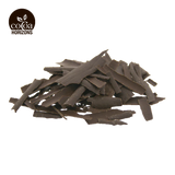 Cocoa pieces with 'Cocoa Horizons' logo on a white background