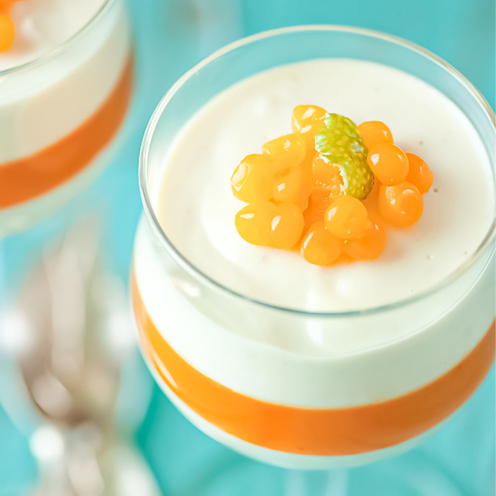 Mango Passion Fruit Pearls Desserts 