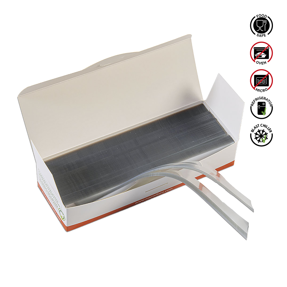 Roll of clear plastic wrap with packaging on a white background