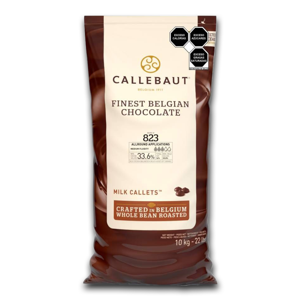 Callebaut Belgium, 823 Milk chocolate, 10kg callets