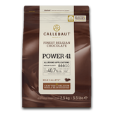 Callebaut Belgium,Milk chocolate, 40.70%, power 41-2.5 kg coins