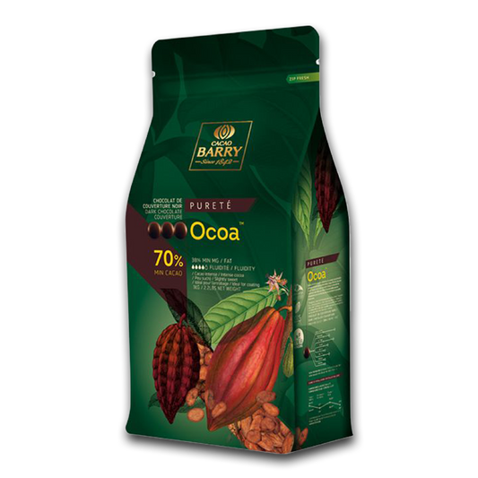 Cacao Barry, Dark Chocolate 70%, Ocoa™ - 5kg Coins Pistoles